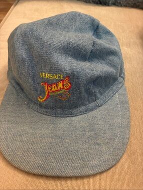 Versace Jeans Collection Light Blue Denim Cap
